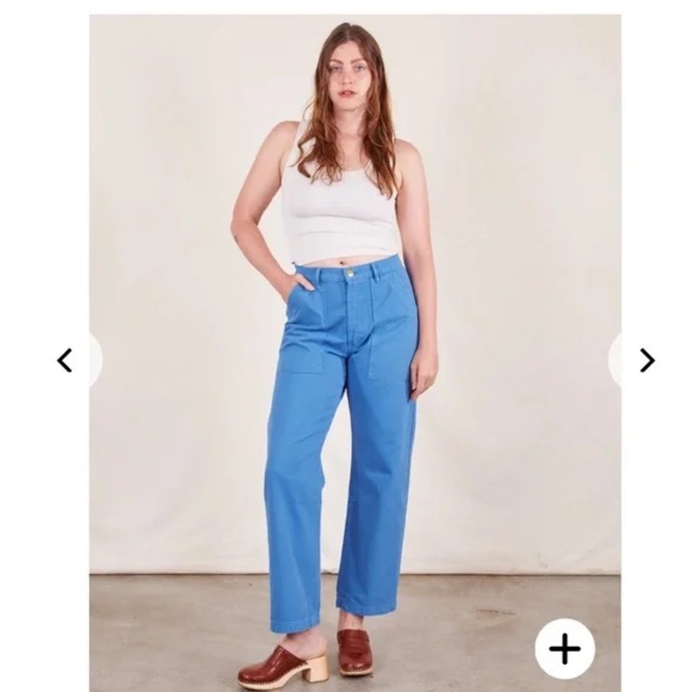 Big Bud Press Work Pants, Cotton Denim, Greek Blue, 1XL, Worn once